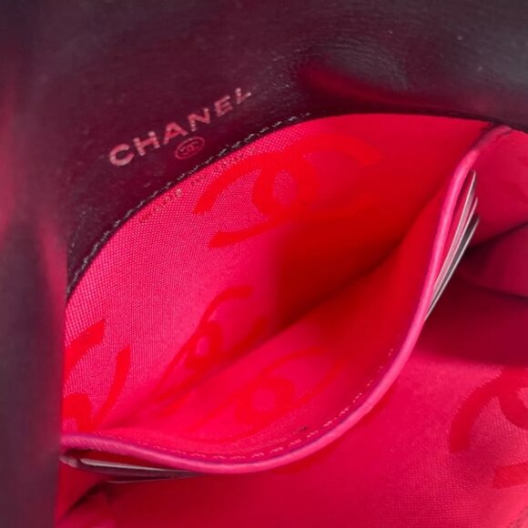 CHANEL Cambon Line CC CC Mark Compact wallet Folded wallet Leather Black/White - Picture 11 of 15